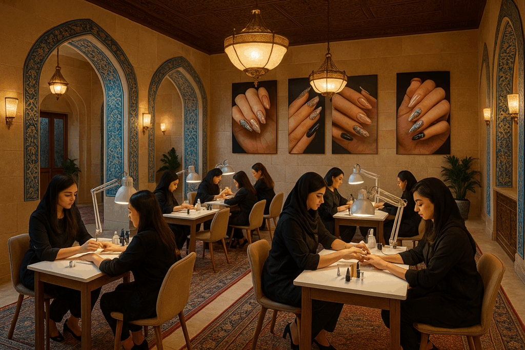 بهترین و حرفه ای ترین آموزشگاه کاشت ناخن در شیراز (9 اموزشگاه + راهنمایی ورود به بازار کار )